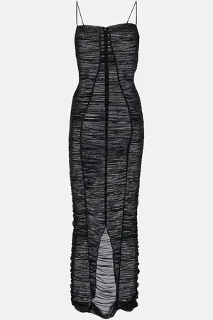 Dolce & Gabbana Vestido midi de tul transparente