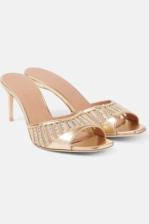 MALONE SOULIERS Mules Bellatrix 70 de piel metalizada