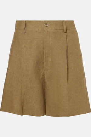 Ralph Lauren Shorts Tracy de lino plisados
