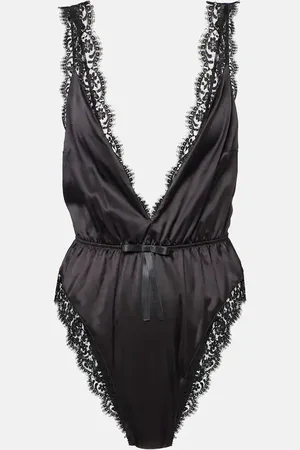 Dolce & Gabbana Body de satén de mezcla de seda