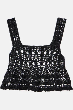 ANNA KOSTUROVA Crop top Cotillion de croché