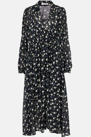 Dorothee Schumacher Vestido largo Floral Volumes estampado