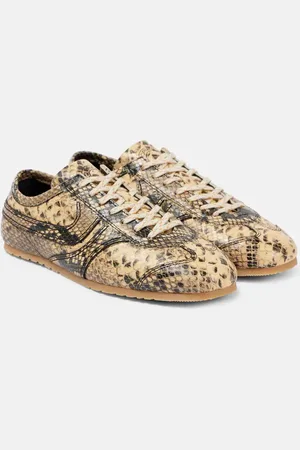 DRIES VAN NOTEN Zapatillas de piel grabada