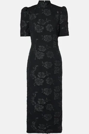 ROTATE Vestido midi en jacquard