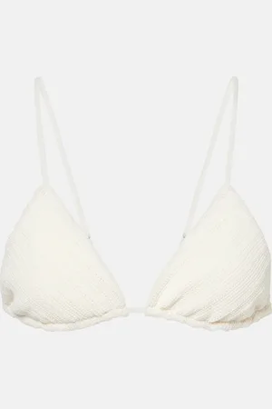 FAITHFULL THE BRAND Top de bikini Gianni de mezcla de algodón