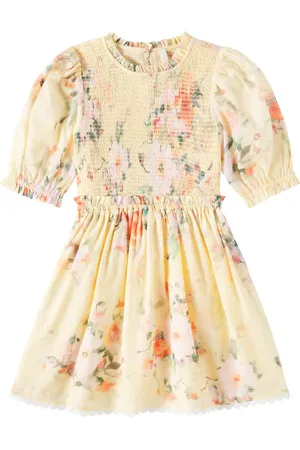 ZIMMERMANN Vestido Everley Shirred Bodice de algodón