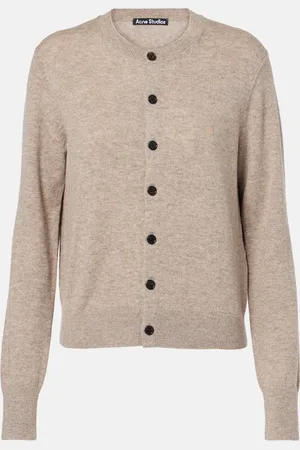 Acne Studios Cárdigan Keny de lana con logo