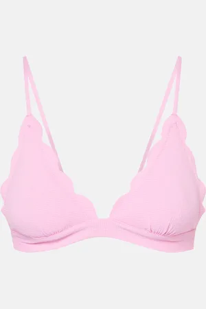 Marysia Top de bikini Santa Clara festoneado
