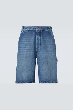 Bottega Veneta Bermudas denim de tiro alto