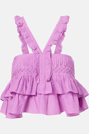 Marant Etoile Top Daliana de mezcla de algodón
