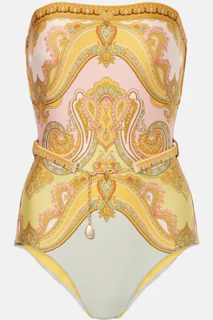 ZIMMERMANN Bañador Maxine con cadena y paisley