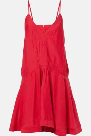 Marant Etoile Vestido corto Danielle de mezcla de algodón