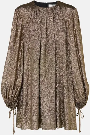 Chloé Chloé Vestido corto de mezcla de seda
