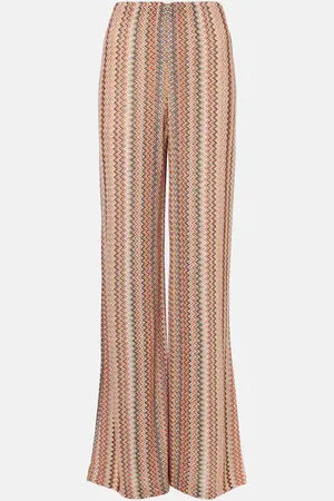 Missoni Pantalones anchos de mezcla de algodón