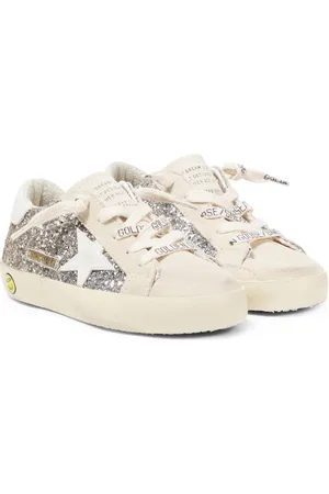 Golden Goose Zapatillas Super-Star de piel con glitter