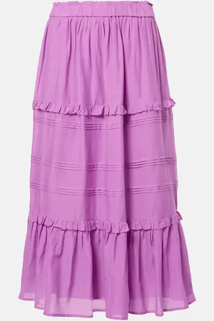 Marant Etoile Falda larga Diya de mezcla de algodón