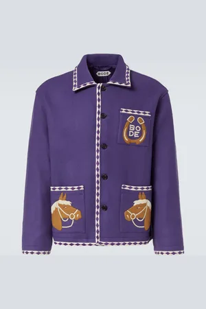 BODE Chaqueta Bronco de lana bordada