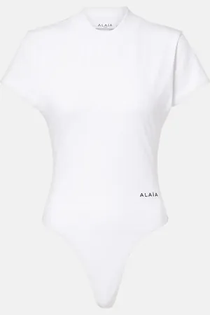 Alaïa Alaïa Body de jersey de algodón