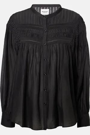 Marant Etoile Top Plalia de mezcla de algodón