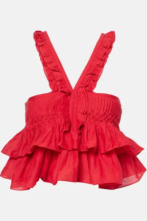 Marant Etoile Top Daliana de mezcla de algodón
