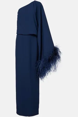 ‎Taller Marmo‎ Vestido largo Feathered Eternity