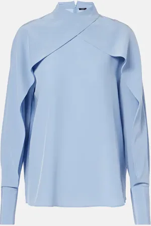 Joseph Blusa Bailie en crepé de china de seda