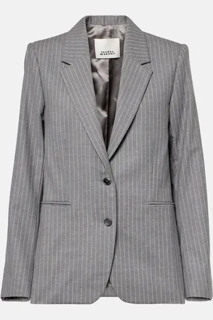 Isabel Marant Blazer Reva de lana con raya diplomática