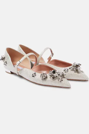 Aquazzura Bailarinas Bloom adornadas