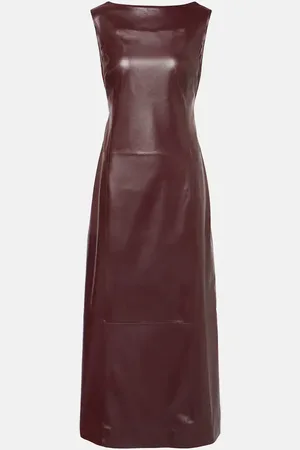 Proenza Schouler Vestido midi de piel