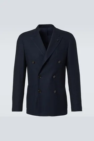 LARDINI Blazer cruzado de algodón