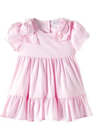 MONNALISA Bebé - vestido de popelín de algodón