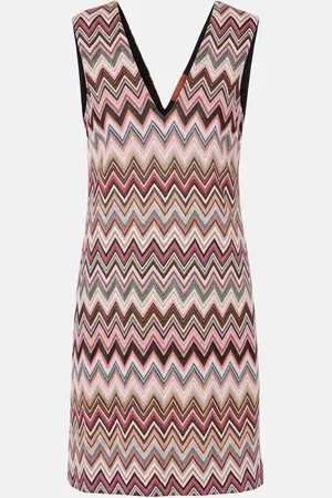 Missoni Vestido corto de lamé en zigzag