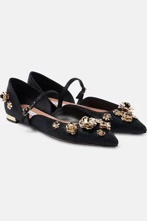 Aquazzura Bailarinas Bloom adornadas