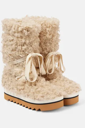 Stella McCartney Botas de nieve Elyse de pelo sintético