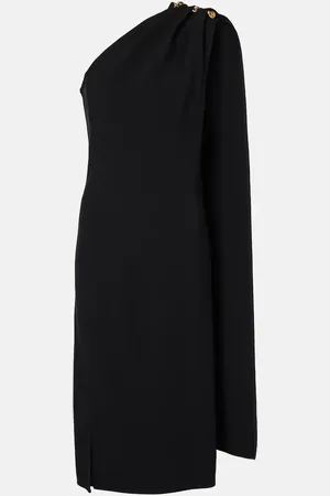 Bottega Veneta Vestido midi de crepé