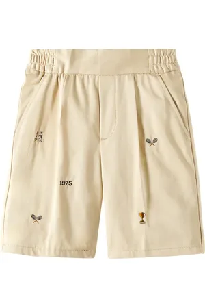BONPOINT Bermudas Christian de algodón bordadas