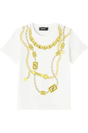 VERSACE Camiseta de jersey de algodón estampada