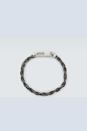 Giorgio Armani Pulsera trenzada de plata