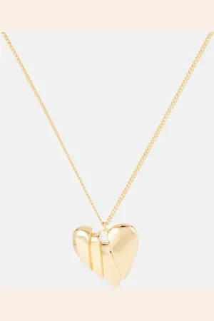 Amina Muaddi Collar Heartbreaker con colgante