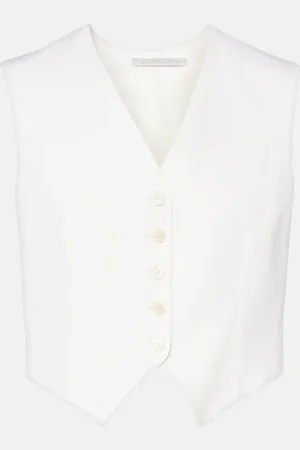 Stella McCartney Chaleco de lana cropped