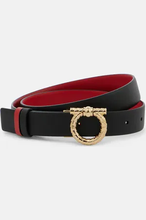 Salvatore Ferragamo Cinturón reversible Gancini de piel