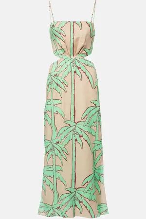 JOHANNA ORTIZ Vestido largo Beach Harmony de lino