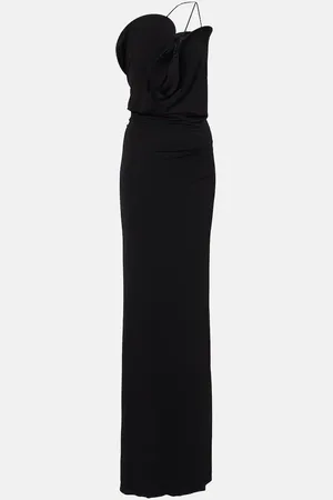 CHRISTOPHER ESBER Vestido midi asimétrico de jersey