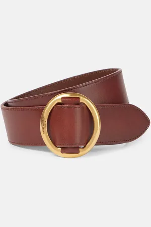 Saint Laurent Cinturón de piel