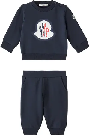 Moncler Chándal de mezcla de algodón con logo
