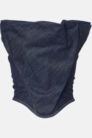 MAGDA BUTRYM Top corsé RE25 en denim
