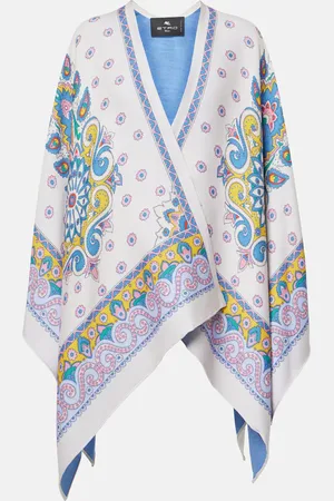Etro Capa de mezcla de lana con paisley