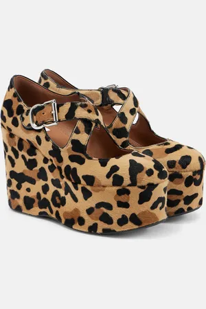 Alaïa Alaïa Cuñas Criss Cross de pelo de becerro