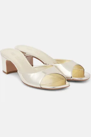 PARIS TEXAS Mules Lara 50 de piel metalizada