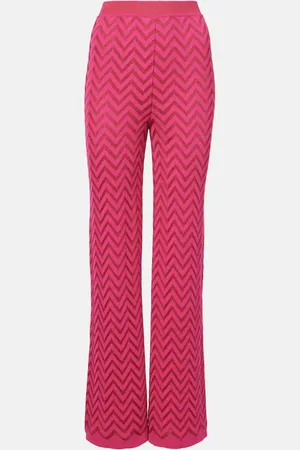 Missoni Pantalones anchos de mezcla de algodón